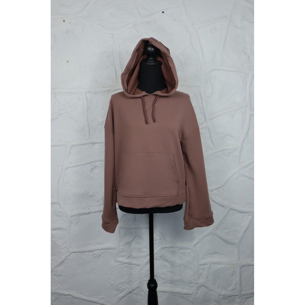 All in Motion Women's Stretch Pocket Bell Sleeve Pullover Hoodie Brown - Size S - Picture 2 of 7